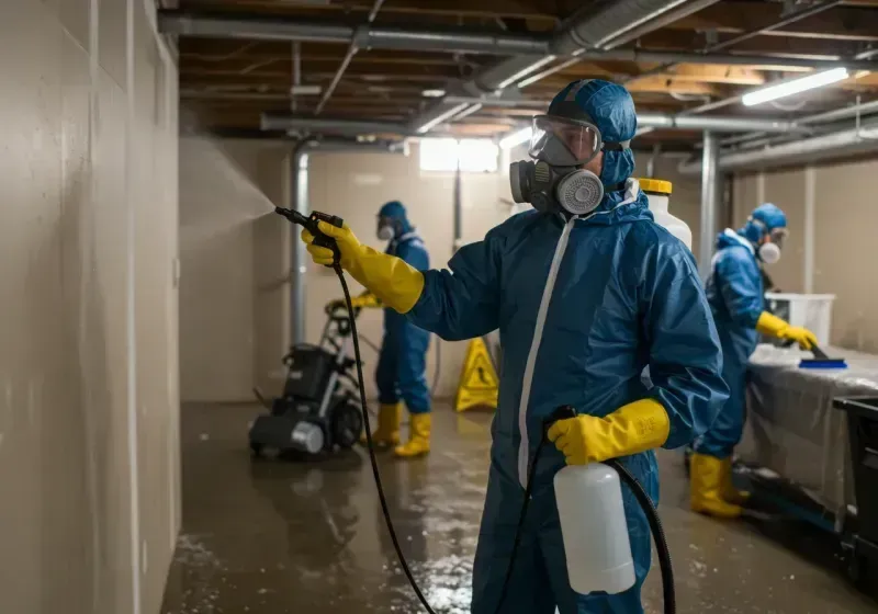 Basement Sanitization and Antimicrobial Treatment process in Saint Stephens, NC